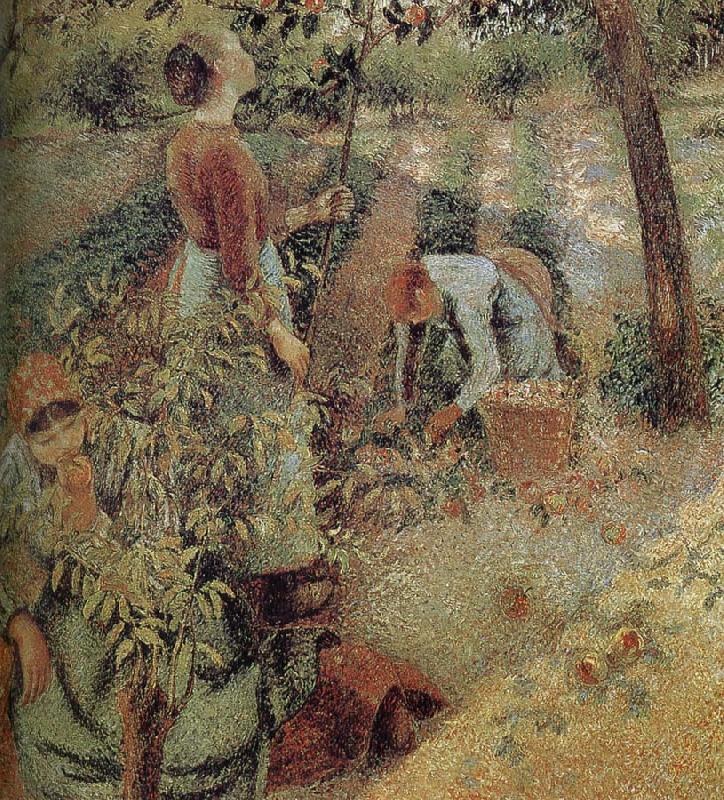 Camille Pissarro woman picking apples Spain oil painting art